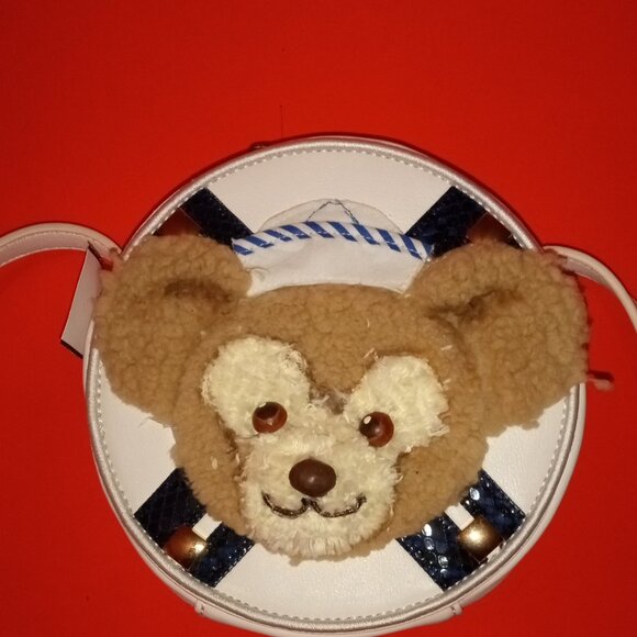 BEAUTIFUL CROSSBODY TEDDY-BEAR SMALL 7" INCH PURSE - Picture 2 of 10